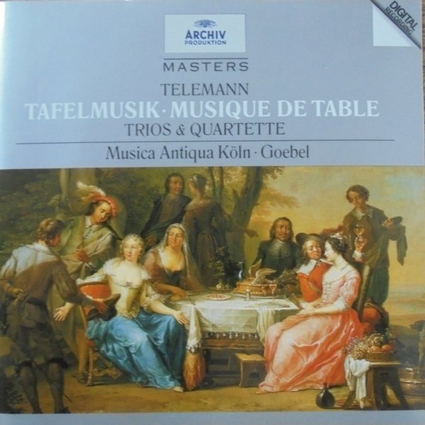 Musica Antiqua Köln, Reinhard Goebel • TTelemann: Tafelmusik (Trios und Quartette) • CD