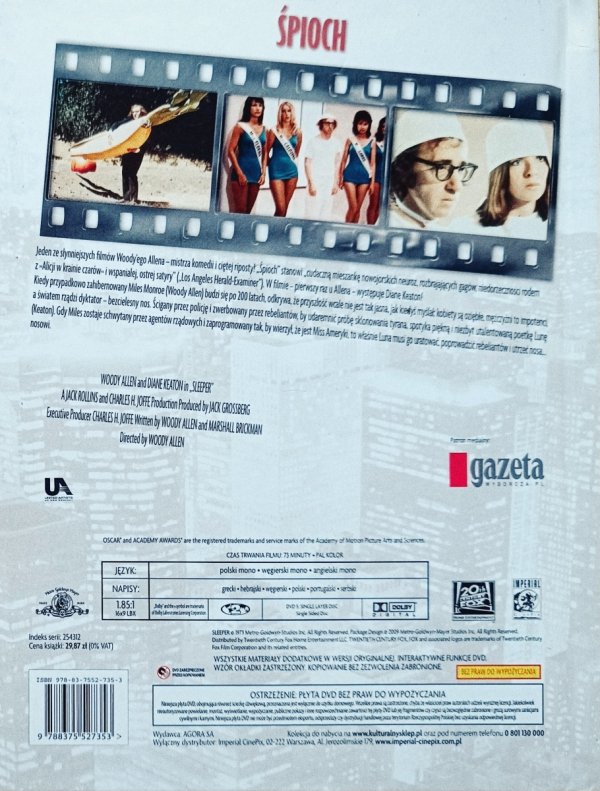 Woody Allen Śpioch DVD