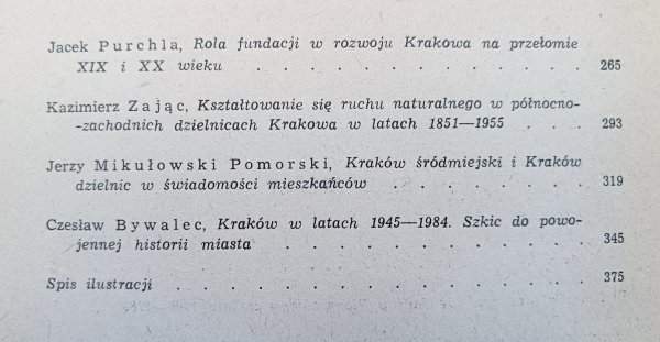 red. Jan Małecki Z przeszłości Krakowa