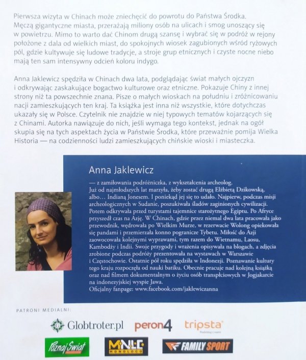 Anna Jaklewicz Niebo w kolorze indygo. Chiny z dala od wielkiego miasta