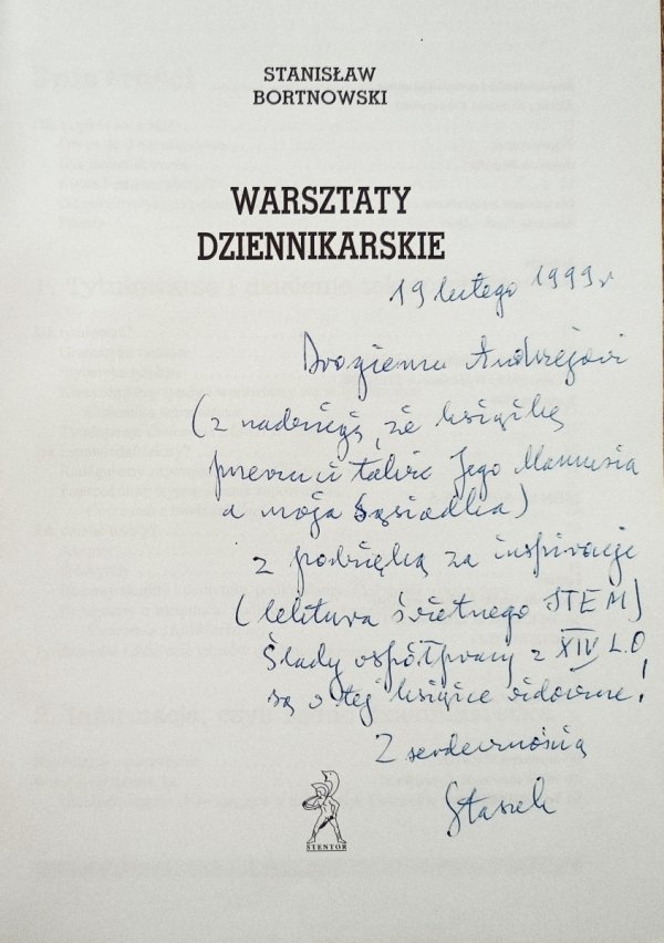 Stanisław Bortnowski Warsztaty dziennikarskie