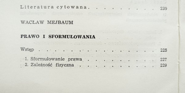 Stefan Amsterdamski, Zdzisław Augustynek, Wacław Mejbaum Prawo, konieczność, prawdopodobieństwo