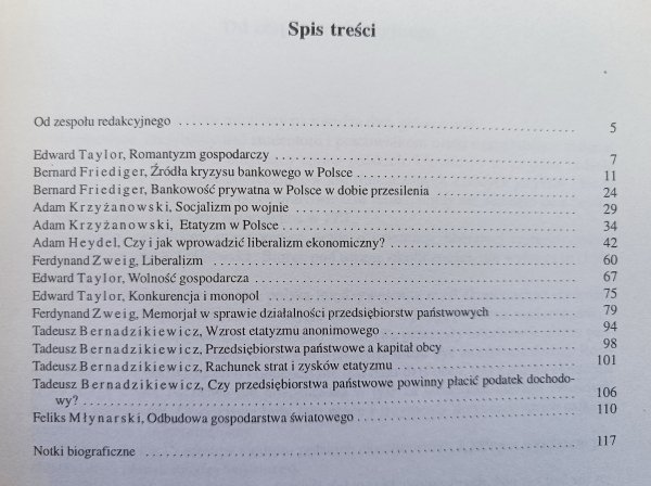 Liberalizm w ekonomii Drugiej Rzeczypospolitej