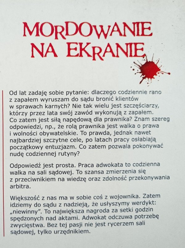 Jacek Dubois Mordowanie na ekranie