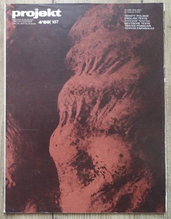 Czasopismo Projekt 4/1989 Sztuka wizualna i projektowanie