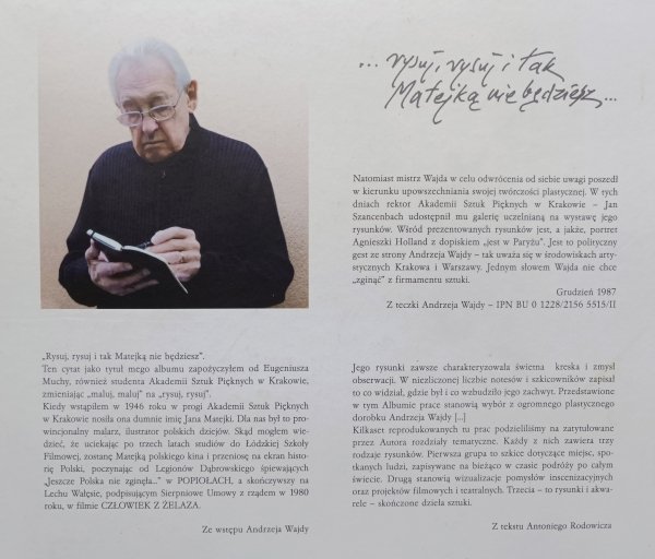 Andrzej Wajda Rysunki z całego życia [dedykacja Andrzeja Wajdy]