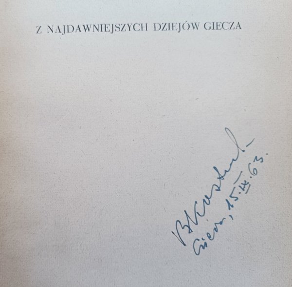 Bogdan Kostrzewski Z najdawniejszych dziejów Giecza