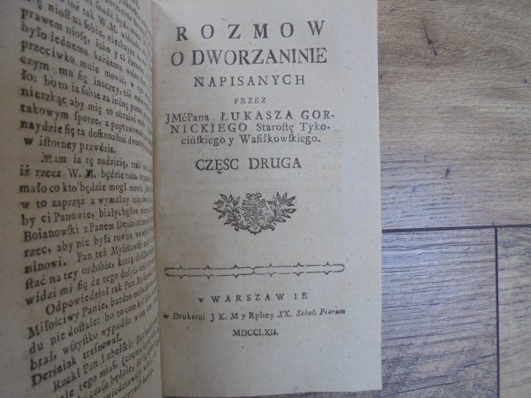 Łukasz Górnicki • Dworzanin Polski [1761/1762]