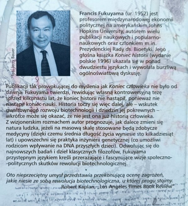 Francis Fukuyama Koniec człowieka