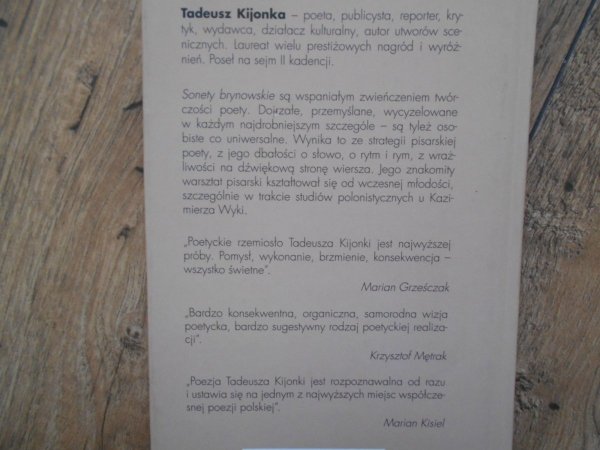 Tadeusz Kijonka • 44 sonety brynowskie [Jerzy Duda-Gracz]