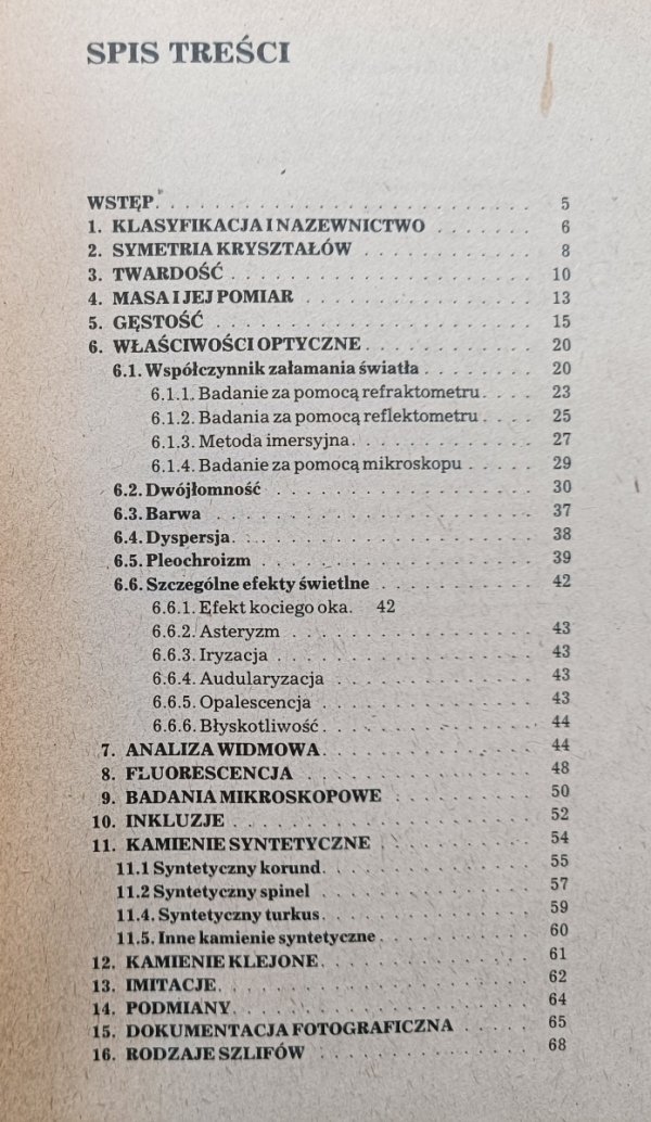 Jan Kinle Metody badań kamieni szlachetnych