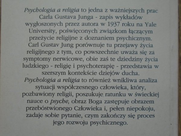 Carl Gustaw Jung • Psychologia a religia