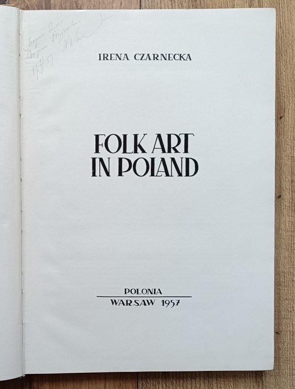 Irena Czarnecka Folk Art in Poland / 1957