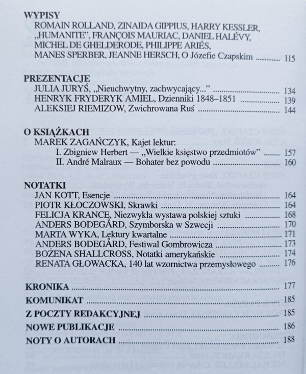 Zeszyty Literackie 44-45 / Józef Czapski