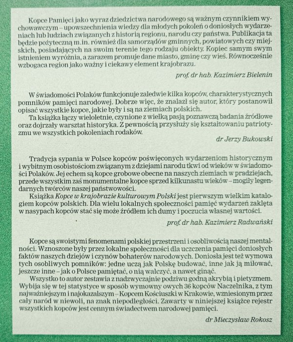 Grzegorz Gill Kopce w krajobrazie kulturowym Polski