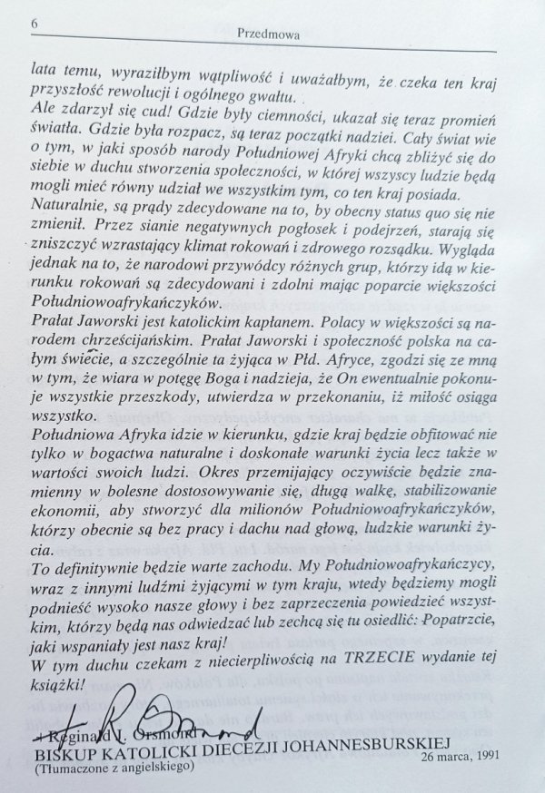 Jan Jaworski W kraju Springboka. Południowa Afryka
