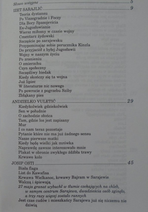 Lament nad Sarajewem • Antologia poezji bośniackiej