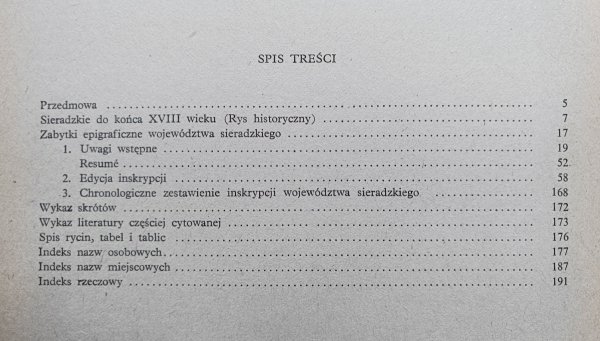 Corpus Inscriptionum Poloniae tom 2. Województwo sieradzkie