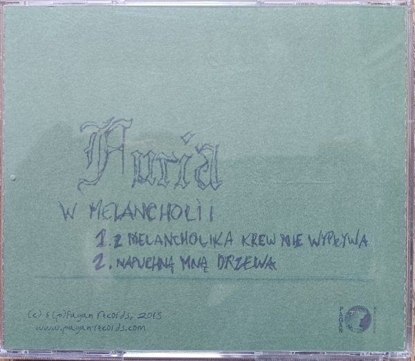 Furia W melancholii CD