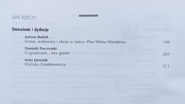Kultura Współczesna 3 (69) 2011 / Ciało tańczące