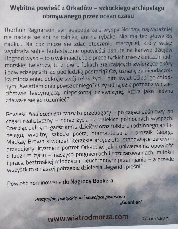 George Mackay Brown • Nad oceanem czasu