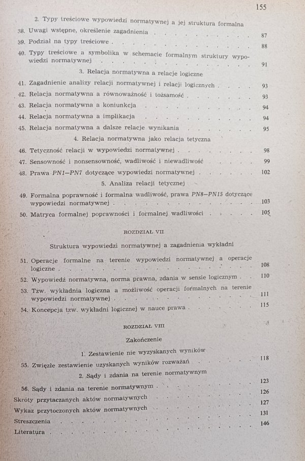 Stefan Grzybowski Wypowiedź normatywna oraz jej struktura formalna