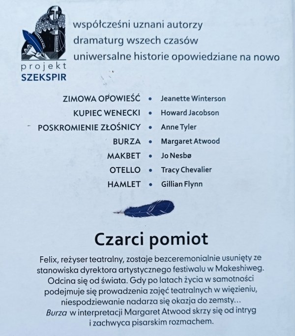 Margaret Atwood Burza / Czarci pomiot