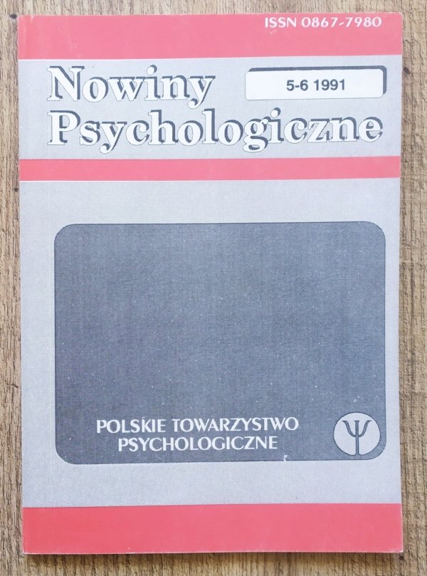 Nowiny psychologiczne 5-6/1991 Bioenergetyka Psychoanaliza