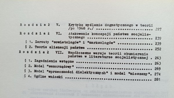 Jerzy Śmiałowski Zagadnienie przyszłości państwa w historii myśli socjalistycznej / dedykacja autorska