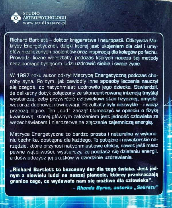 Richard Bartlett Matryca energetyczna. Innowacyjne uzdrawianie