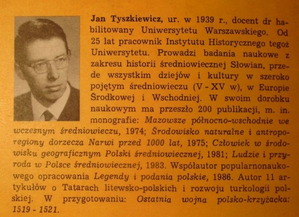 Jan Tyszkiewicz • Tatarzy na Litwie i w Polsce. Studia z dziejów XIII-XVIII w.