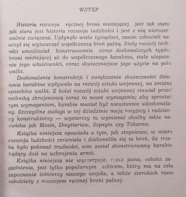 St. Rajewski Historia karabina