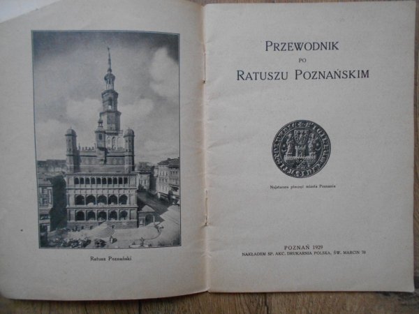 Przewodnik po Ratuszu Poznańskim 1929