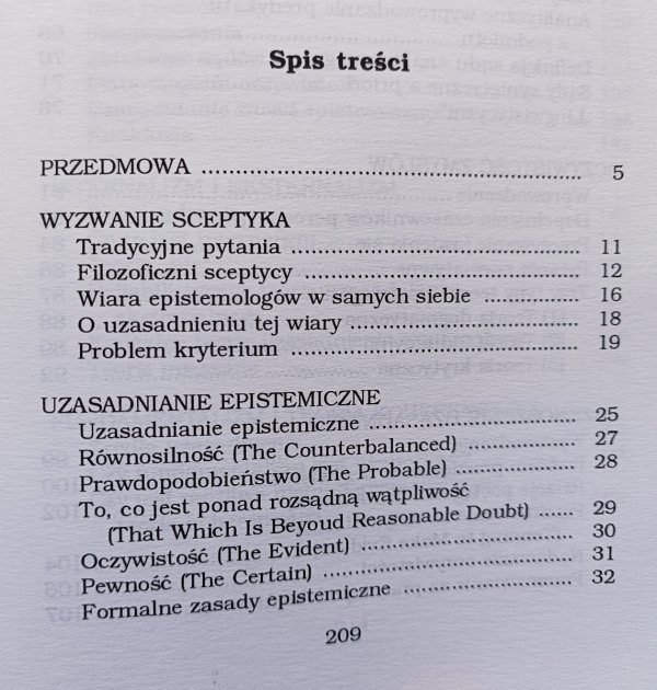 Roderick M. Chisholm Teoria poznania