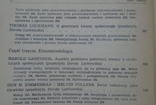 red. Zdzisław Krasnodębski Fenomenologia i socjologia