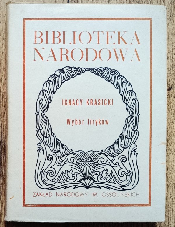 Ignacy Krasicki Wybór liryków