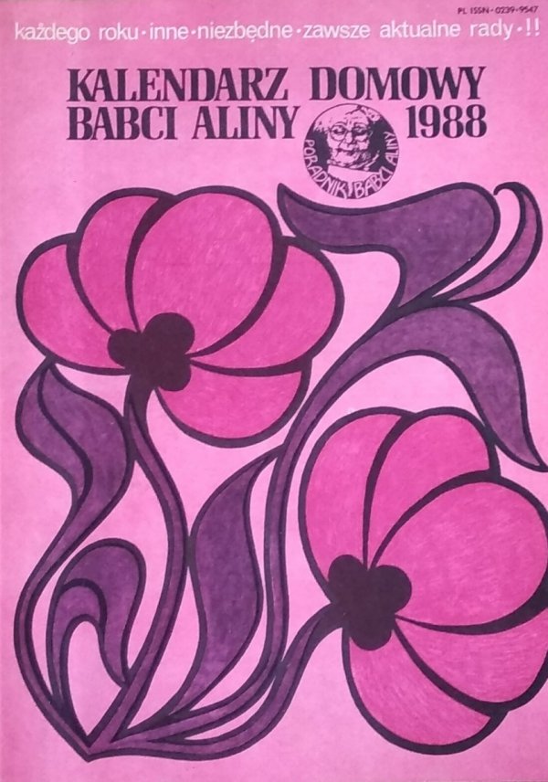 Kalendarz domowy babci Aliny 1988