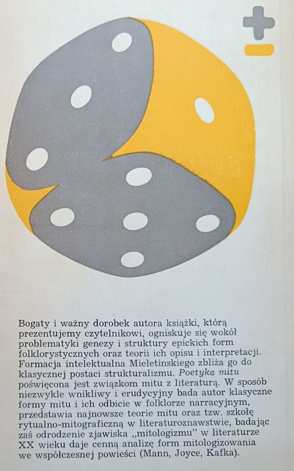 Eleazar Mieletinski Poetyka mitu