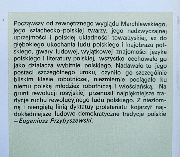 Norbert Michta Julian Marchlewski
