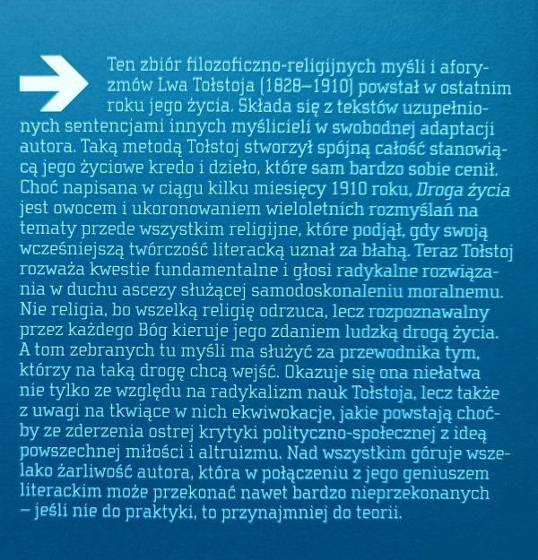 Lew Tołstoj Droga życia