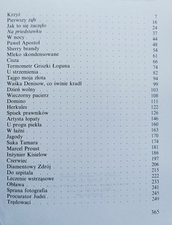 Warłam Szałamow Procurator Judei i inne utwory