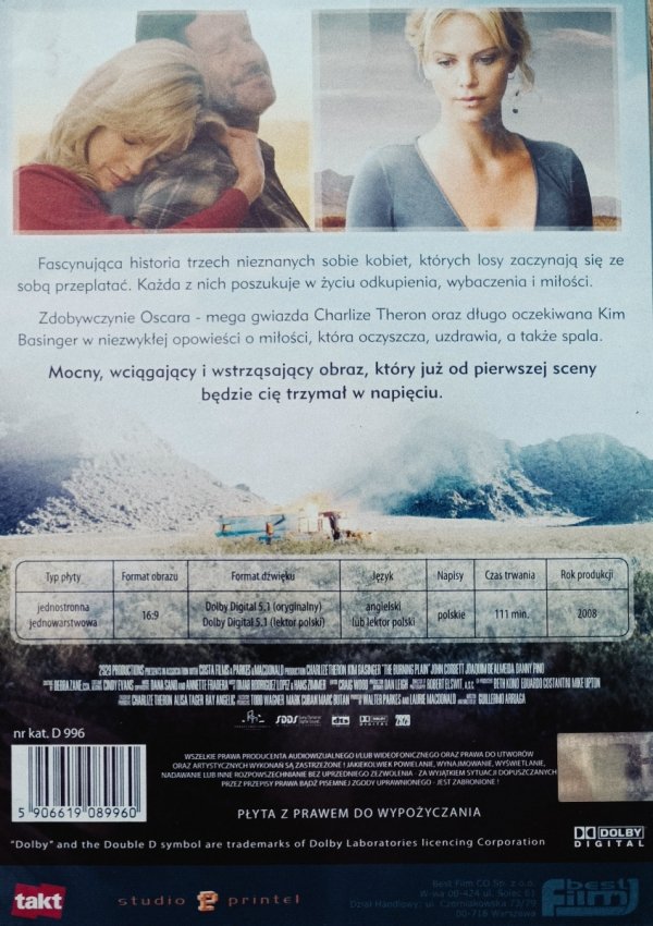 Guillermo Arriaga Granice miłości DVD