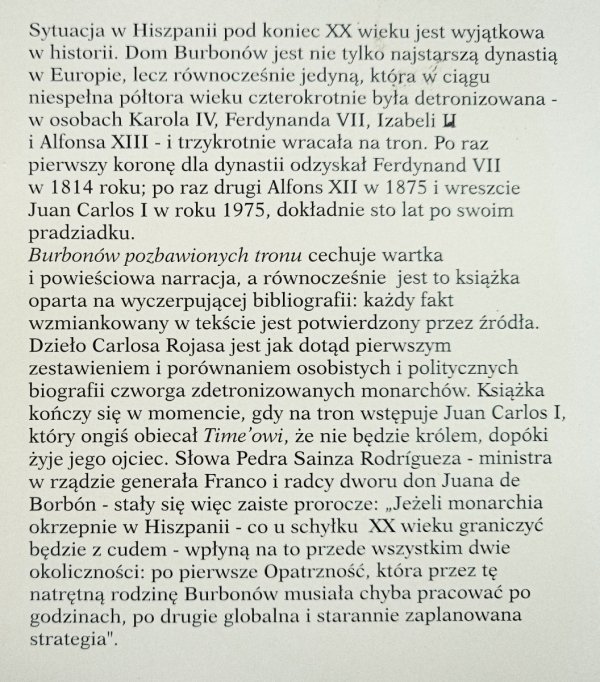 Carlos Rojas Burbonowie pozbawieni tronu