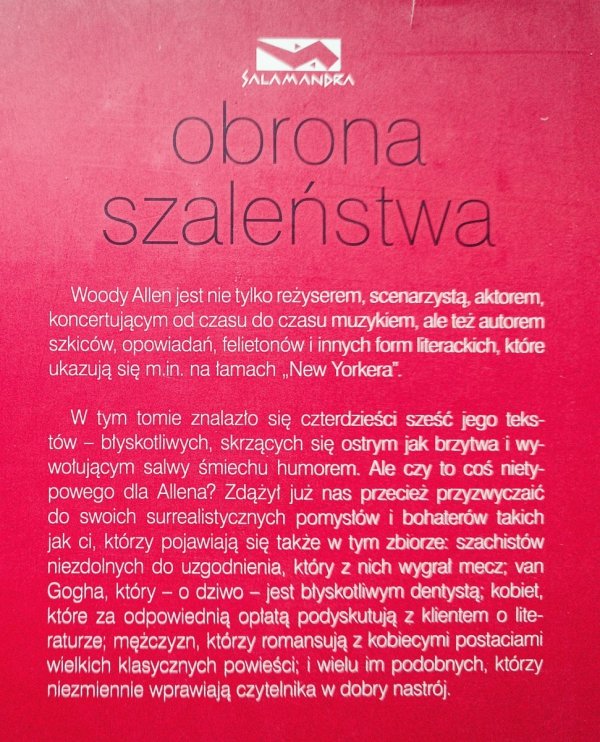 Woody Allen Obrona szaleństwa