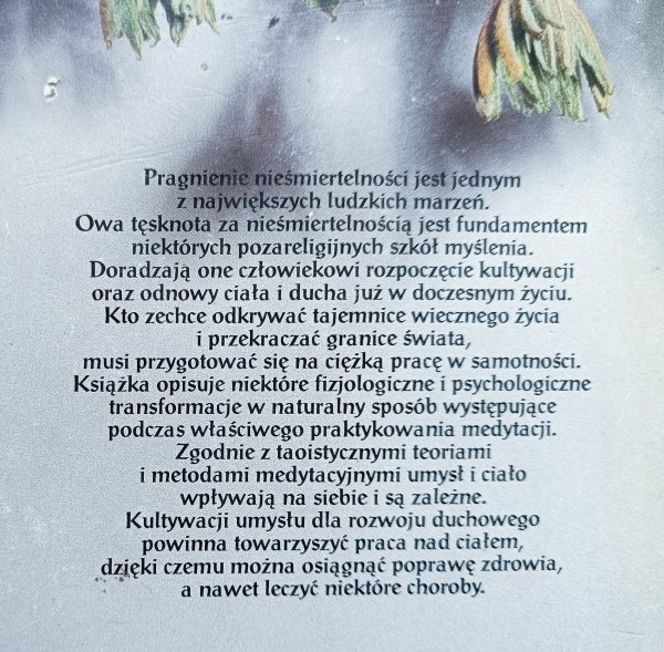 Huai-Chin Nan Tao i długowieczność. Transformacja świadomości i ciała