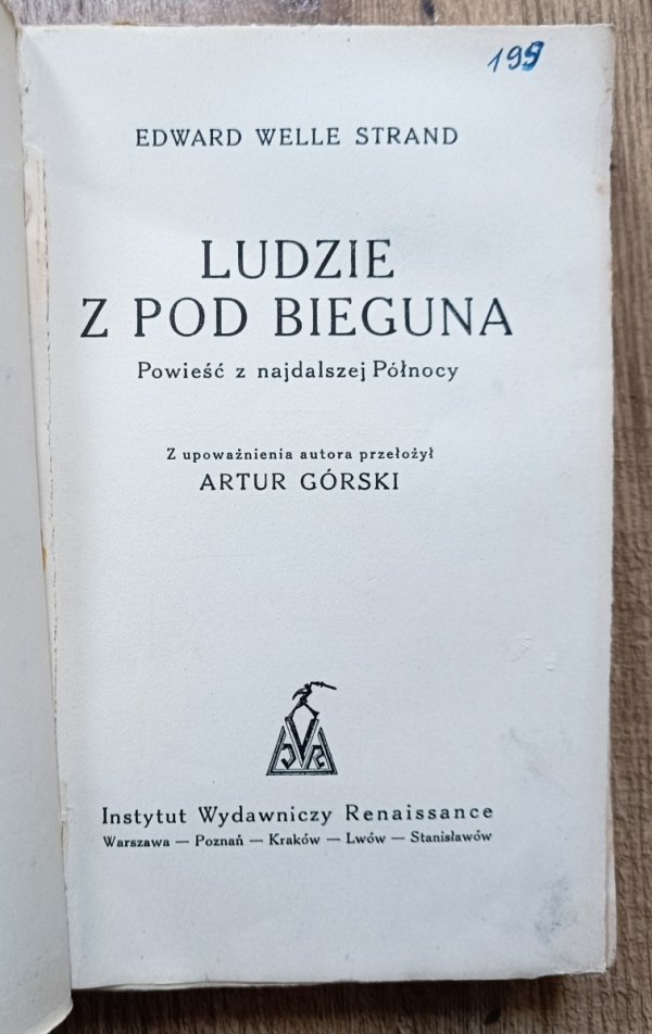 Edward Welle Strand Ludzie z pod bieguna