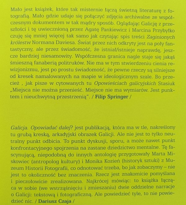 Galicja. Opowiadać dalej?