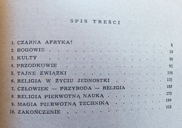 Andrzej Zajączkowski Pierwotne religie czarnej Afryki