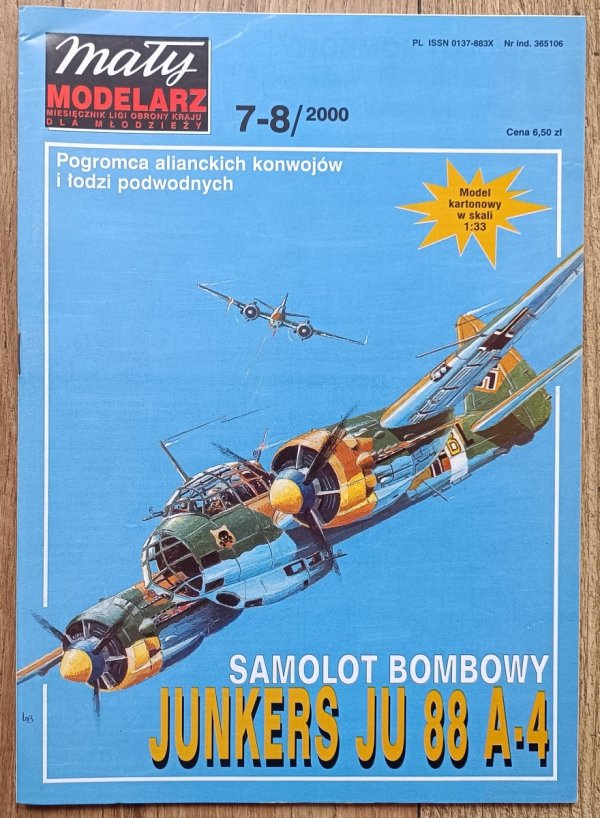 Mały Modelarz 7-8/2000 Samolot bombowy Junkers Ju 88 A-4