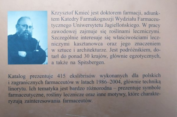 Krzysztof Kmieć Ekslibrisy farmaceutów